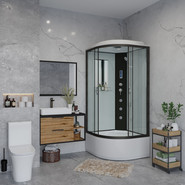 Гидробокс Niagara 80x80 см 67071414F, чёрный/прозрачное - фото 3