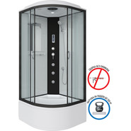 Гидробокс Niagara 80x80 см 67071414F, чёрный/прозрачное - фото 