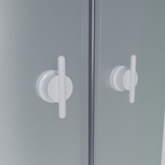 Душевая кабина Niagara 100x80 см P100/80/40R/MT/BK, белый/матовое - фото 4