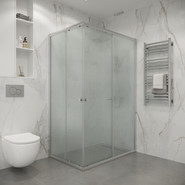 Душевое ограждение Niagara Eco 105x80 см NG-1118-14QMT, хром матовый/матовое - фото 