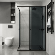 Душевое ограждение Niagara Eco 105x80 см NG-1118-14QT, чёрный матовый/тонированное - фото 4