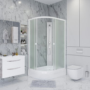 Душевая кабина Niagara 110x80 см P110/80/26R/MT/BK, белый/матовое - фото 3
