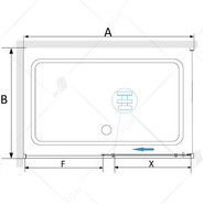 Душевое ограждение RGW SV-42 (SV-12 + Z-050-2) 110x100 см 32324210-011, хром/прозрачное - фото 3