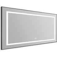 Зеркало BelBagno 108x68 см SPC-KRAFT-1085-685-TCH-WARM-NERO, черный - фото 2