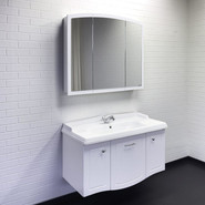 Зеркало-шкаф Comforty Палини 100 см, белый - фото 2