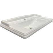 Тумба подвесная с раковиной Comforty Палини 100 см, белый - фото 2