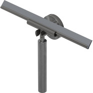 Скребок-водосгон для душевых стёкол Cezares RELAX-SV-GM, оружейная сталь - фото 