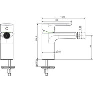 Смеситель для биде Aquatek Ника AQ1818CR - фото 5
