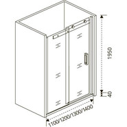 Душевая дверь Bas Altair WTW-110-C-CH 110 см хром/прозрачное - фото 3