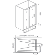 Душевая дверь Bas Galaxy WTW-120-C-CH 120 см хром/прозрачное - фото 3