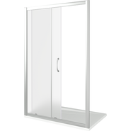 Душевая дверь Bas Latte WTW-140-G-WE 140 см алюминий/матовое - фото 3