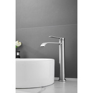 Смеситель для раковины высокий Belz B11812-1, сатин - фото 2