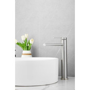 Смеситель для раковины высокий Belz B11813-1, сатин - фото 3