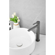 Смеситель для раковины высокий Belz B11813-3, оружейная сталь - фото 6