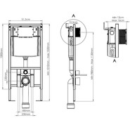 Инсталляция Loranto Prestige 4551 с подвесным унитазом Uno AZ-2380 - фото 5