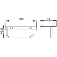Держатель для туалетной бумаги Haiba HB330, нержавеющая сталь - фото 2