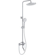 Душевой комплект BelBagno: Душевая стойка AURORA-VSCM-CRM + смеситель для раковины AURORA-LVM-CRM-W0 (Новинка 2025) - фото 4