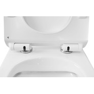 Унитаз подвесной безободковый Azario Grado AZ-0046-N с тонкой крышкой микролифт, Цвет производителя: белый - фото 4