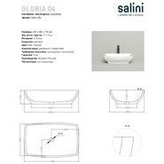 Раковина-чаша Salini Gloria 04 60 см 1102204M (S-Stone) матовая - фото 4