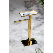 Стойка с полотенцедержателем и полкой Boheme 10952-G, цвет золото - фото 2