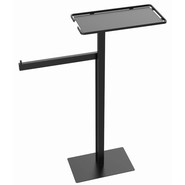 Стойка с полотенцедержателем и полкой Boheme 10952-B, цвет чёрный - фото 