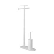 Стойка с полотенцедержателем и ёршиком Boheme Venturo 10953-W, цвет белый - фото 