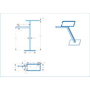 Стойка с полотенцедержателем и полкой Boheme 10952-GM, цвет графит - фото 3