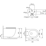 Унитаз подвесной безободковый SantiLine SL-5005T-LG с тонкой крышкой микролифт (система смыва Торнадо) светло-зелёный матовый - фото 3