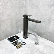 Смеситель для раковины высокий Belz B11613-3, графит - фото 6