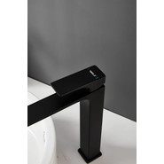 Смеситель для раковины высокий Belz B11709-7, чёрный - фото 5