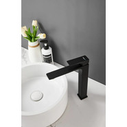 Смеситель для раковины высокий Belz B11709-7, чёрный - фото 6