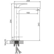 Смеситель для раковины высокий Belz B11709 - фото 2
