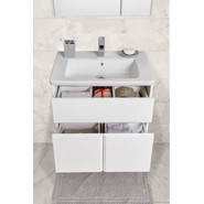 Тумба подвесная с раковиной Roca Up 70 см ZRU9303011, белый - фото 2