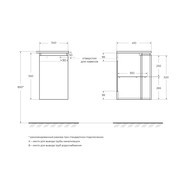 Шкаф подвесной Cezares 40 см 44222, bianco lucido - фото 2