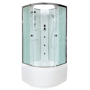 Гидробокс Avacan 80x80 см EM4580NGM, хром/узор (безсиликоновая сборка) - фото 