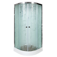 Гидробокс Avacan 80x80 см EM1580GM+EL, хром/узор (безсиликоновая сборка) - фото 2