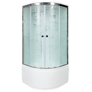 Гидробокс Avacan 80x80 см EM4580GM+EL, хром/узор (безсиликоновая сборка) - фото 2