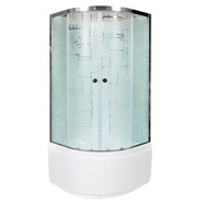 Гидробокс Avacan 80x80 см EM4580NGM, хром/узор (безсиликоновая сборка) - фото 2