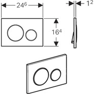 Смывная клавиша Geberit Sigma 20 115.882.KN.1 - фото 2