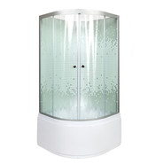 Гидробокс Avacan 80x80 см L980NGM, хром/узор (безсиликоновая сборка) - фото 2