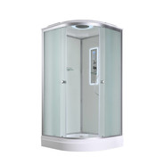 Гидробокс Avacan 80x80 см D2080LED, хром/матовое (безсиликоновая сборка) - фото 