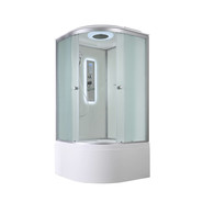 Гидробокс Avacan 80x80 см D5080LED, хром/матовое (безсиликоновая сборка) - фото 