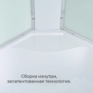 Гидробокс Avacan 80x80 см D5080LED, хром/матовое (безсиликоновая сборка) - фото 6