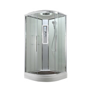 Гидробокс Avacan 80x80 см EM2080LEDT, хром/прозрачное (безсиликоновая сборка) - фото 4