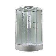 Гидробокс Avacan 80x80 см EM3080LEDT, хром/прозрачное (безсиликоновая сборка) - фото 3