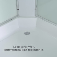 Гидробокс Avacan 80x80 см EM3080LED, хром/матовое (безсиликоновая сборка) - фото 6