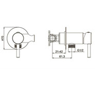 Набор для гигиенического душа Grocenberg GB001BR (со скрытой частью) бронза - фото 6