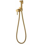 Набор для гигиенического душа Grocenberg GB001GL (со скрытой частью) золотой брашированный - фото 