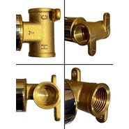 Набор для гигиенического душа Grocenberg GB002BR (со скрытой частью) бронза - фото 5