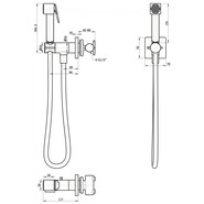 Набор для гигиенического душа Grocenberg GB005CR (со скрытой частью) - фото 2